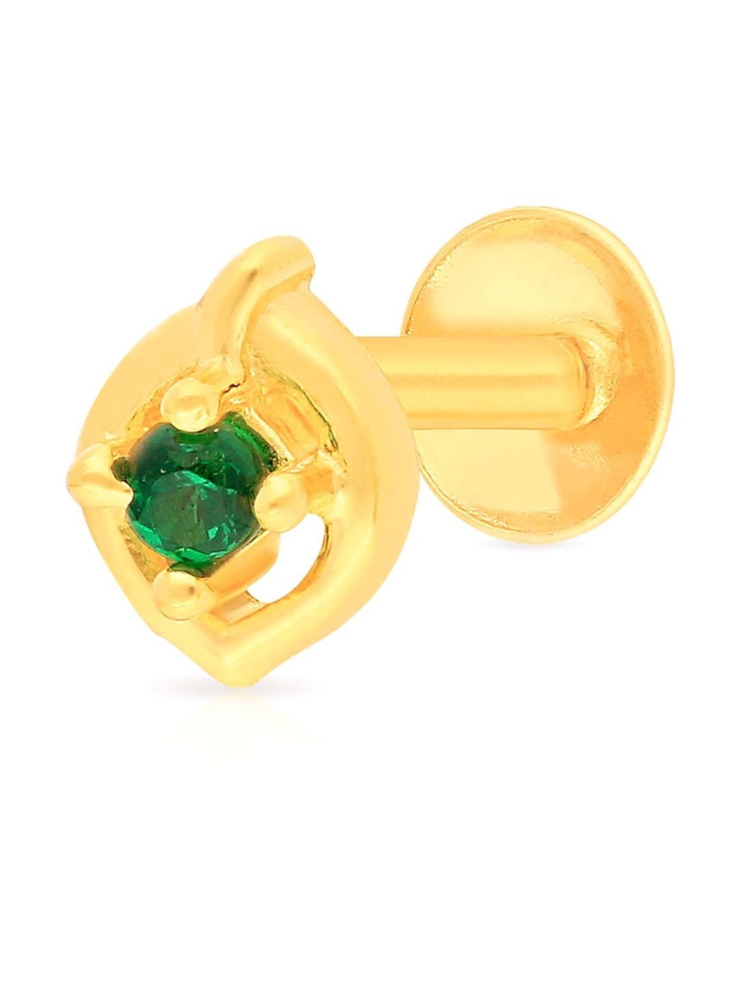 Malabar Gold and Diamonds 22k Gold Nosepin for Women