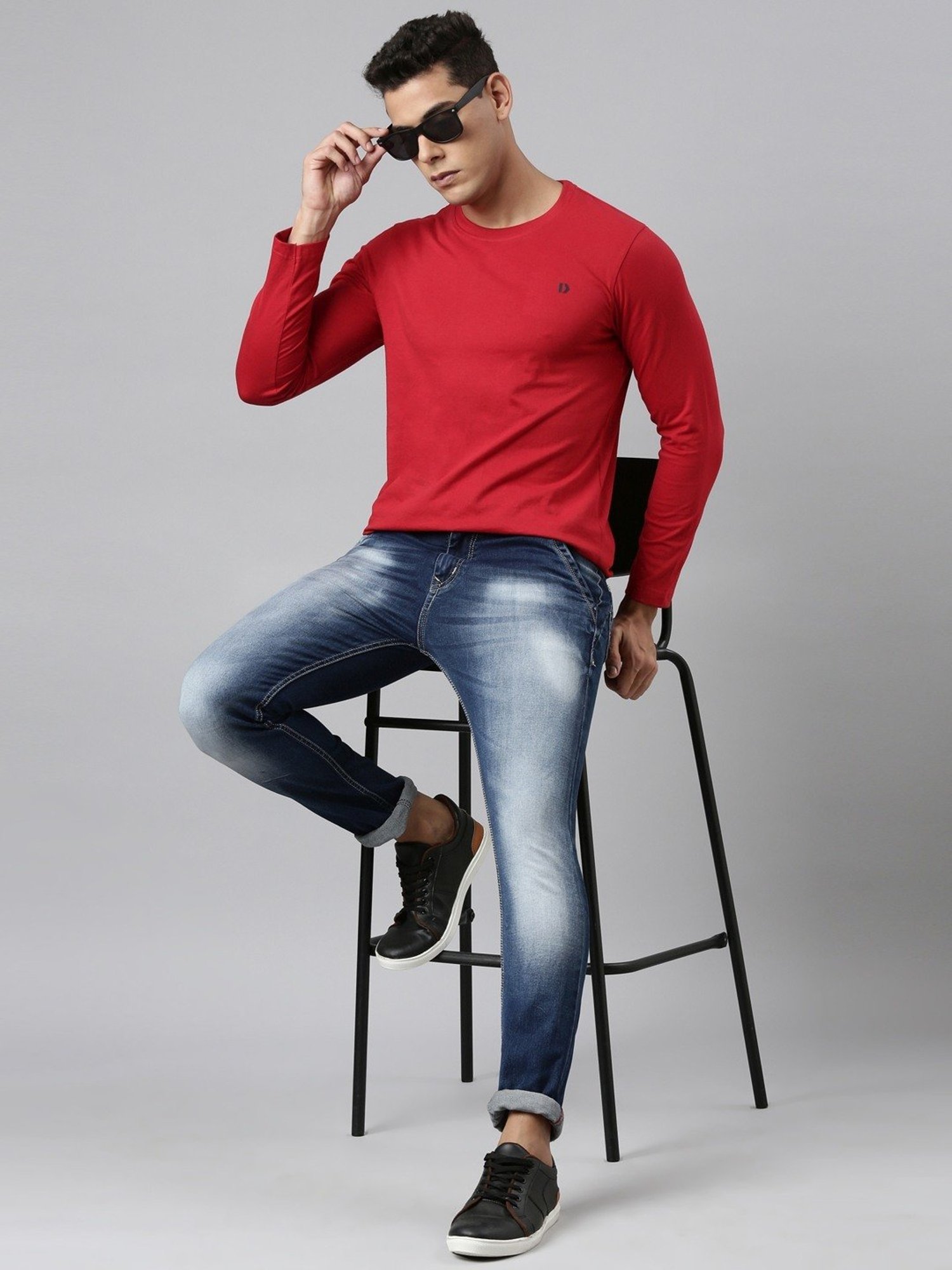 Dixcy Scott Originals Red Cotton Comfort Fit T-Shirt