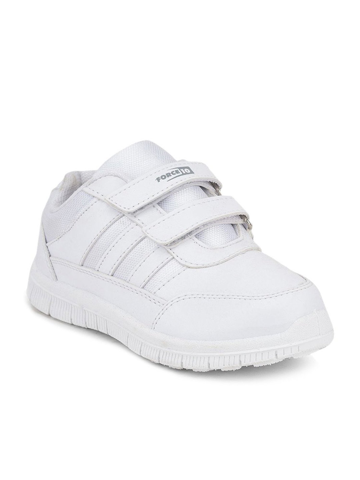 Force 10 GOLA-03 by Liberty Kids White Velcro Shoes
