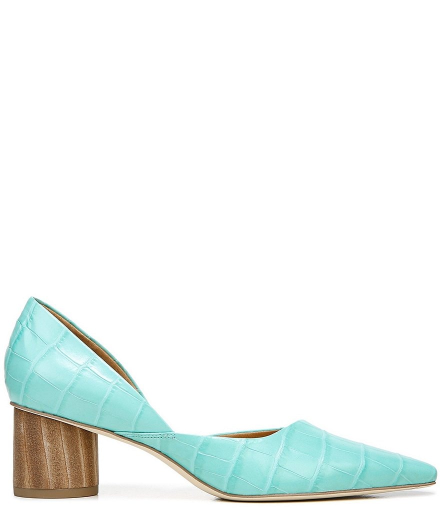 Franco Sarto Rita Croco Leather d'Orsay Pumps