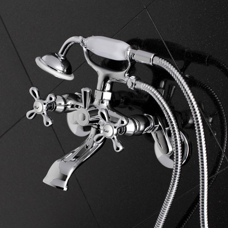 Wall Mounted Tub Faucet Chrome - Kingston Brass