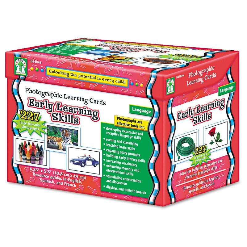 Carson-Dellosa Publishing Photographic Learning Cards Boxed Set, Early Learning Skills, Grades K-12