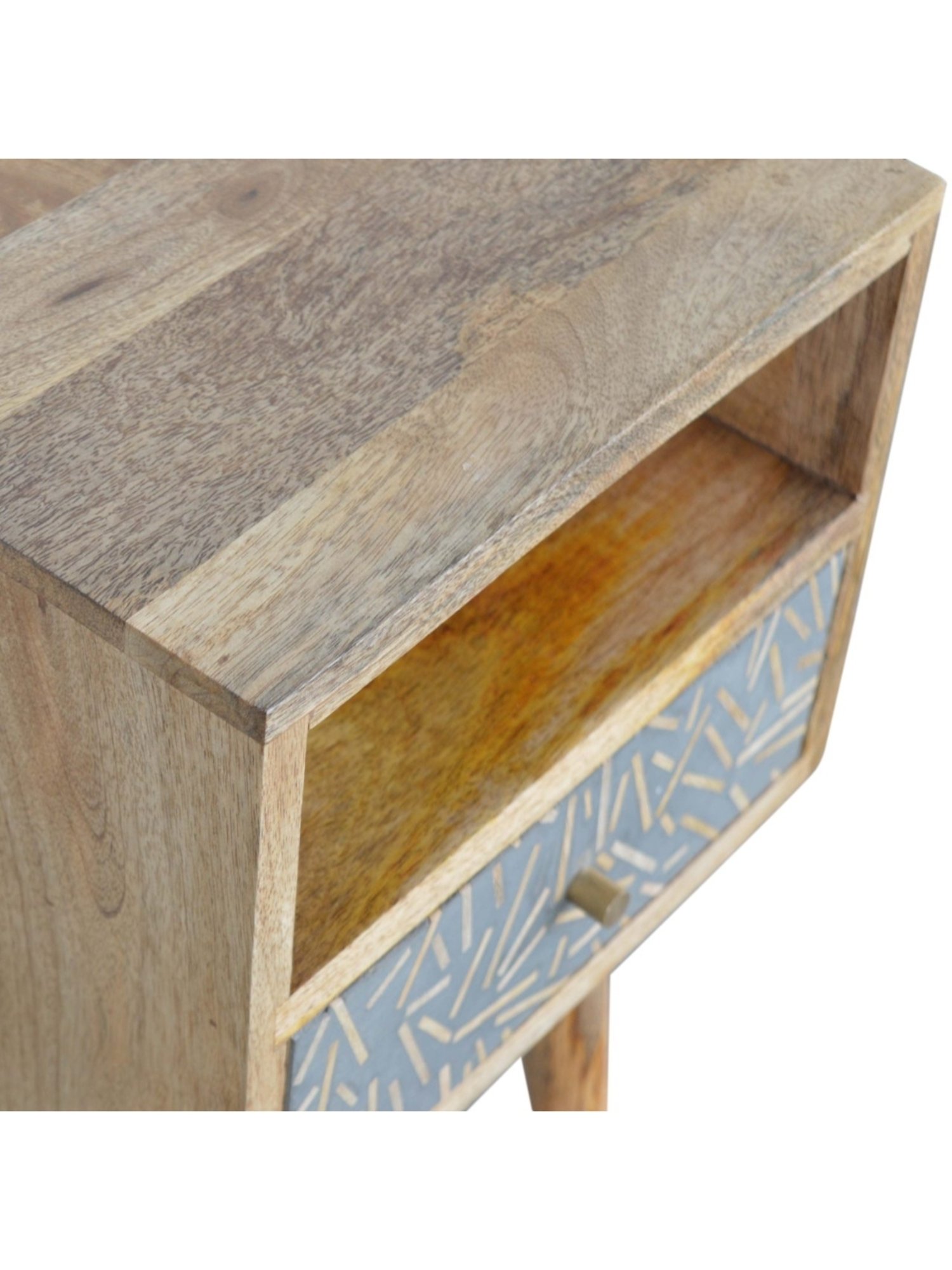 Sleepyhead Ally Teak Brown Sheesham Wood Bedside Table