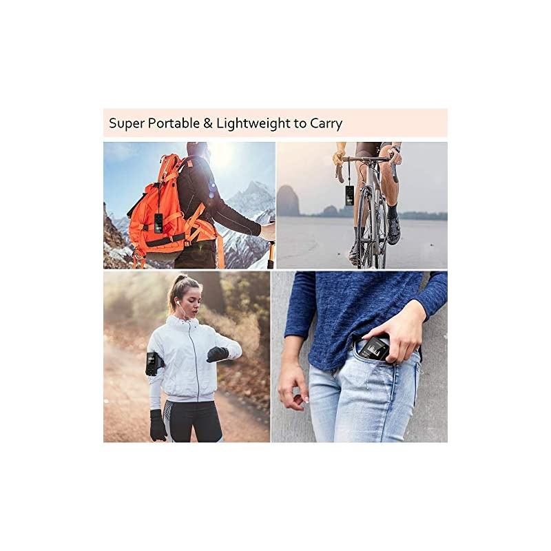 MP3 Player with 32GB Memory Card,  HiFi Lossless Music Player with Speaker and Earphones, FM Radio/Video/Voice Recorder/E-Book Reader | Support 128GB TF Card - White