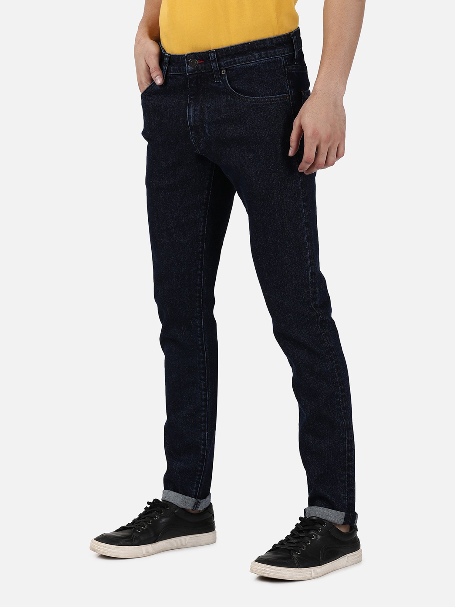 Passion Dark Blue Slim Fit Lightly Washed Jeans