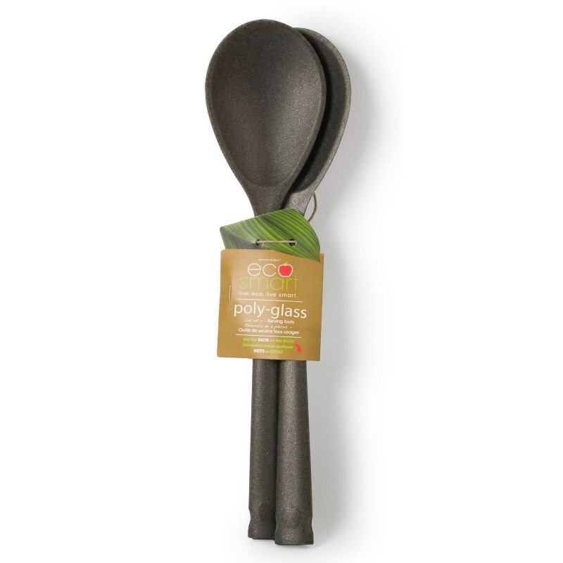 Architec 2pk PolyGlass Serving Spoons Gray