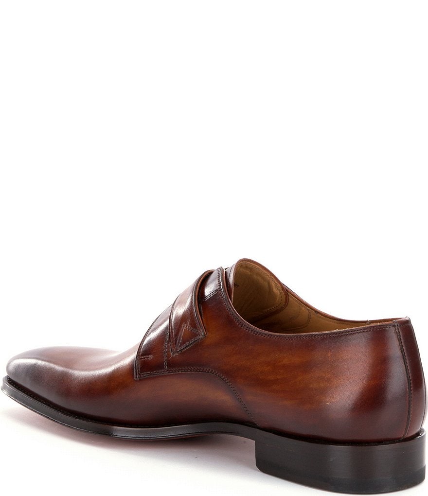 Magnanni Men's Marco II Monk Strap Leather Dress Shoes
