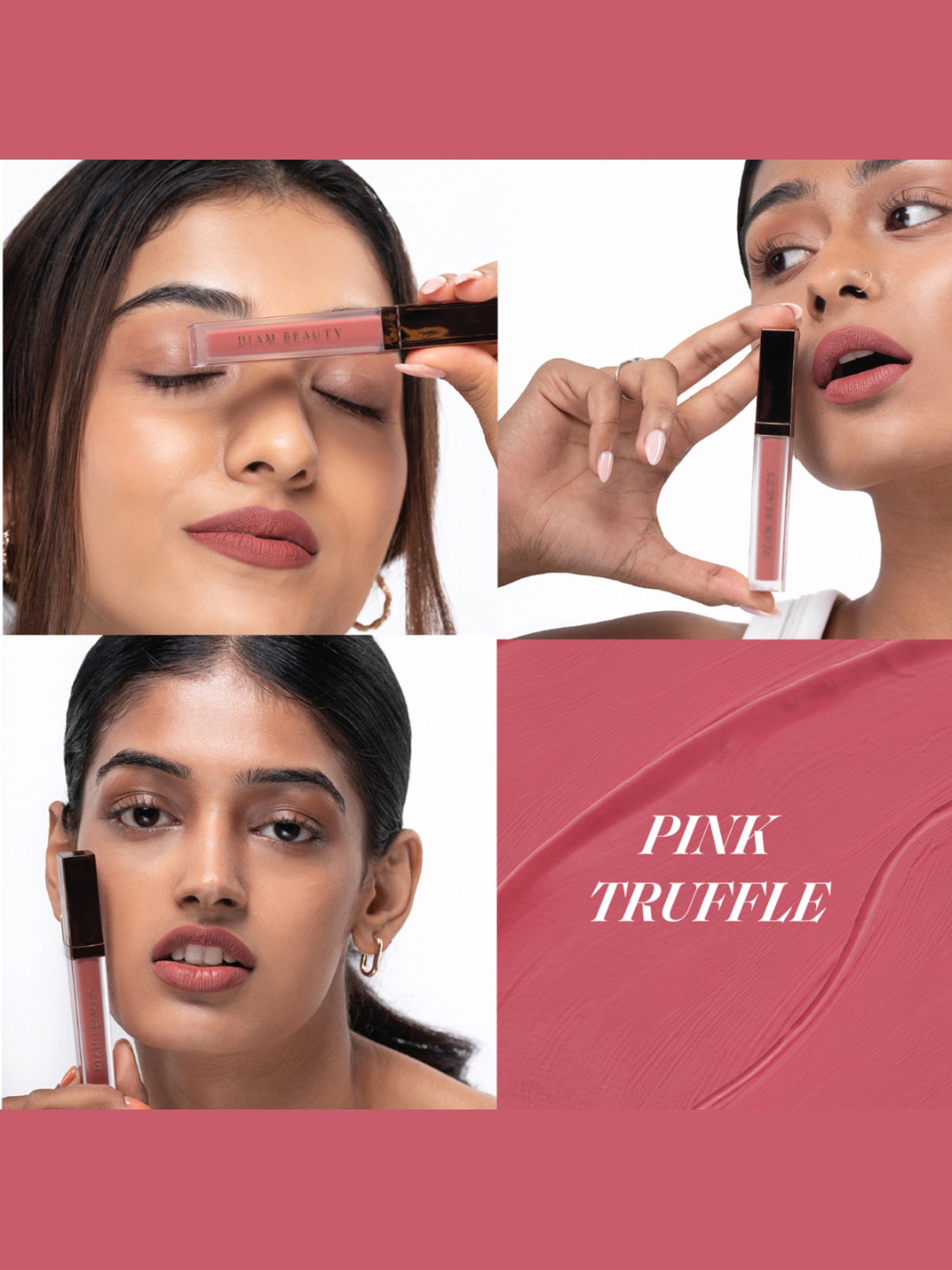 DIAM BEAUTY Matte-nificient Liquid Lipstick Pink Truffle - 6 ml