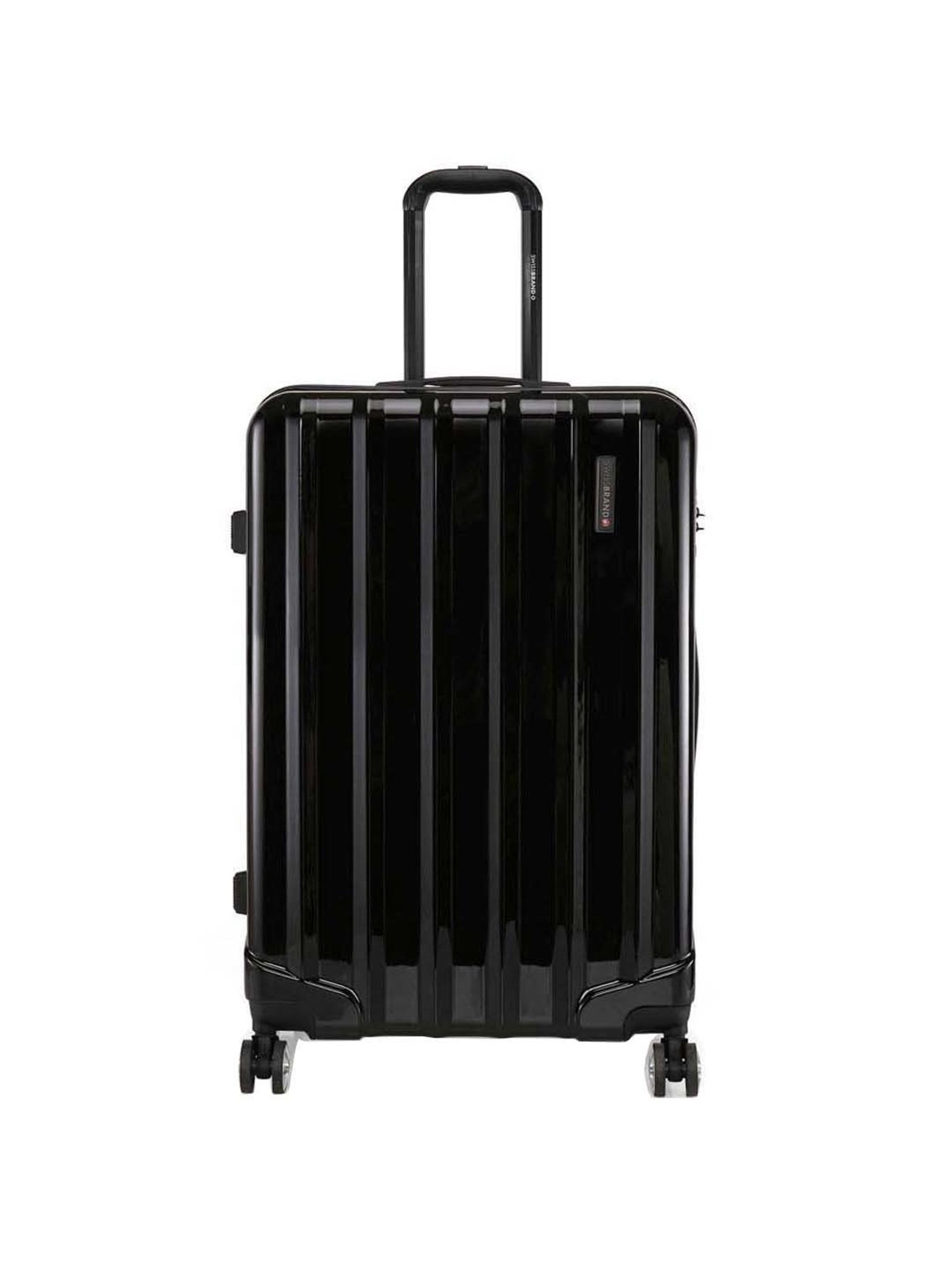 Swiss Brand Baden Black Large Hard Trolley Bag - 28 cm