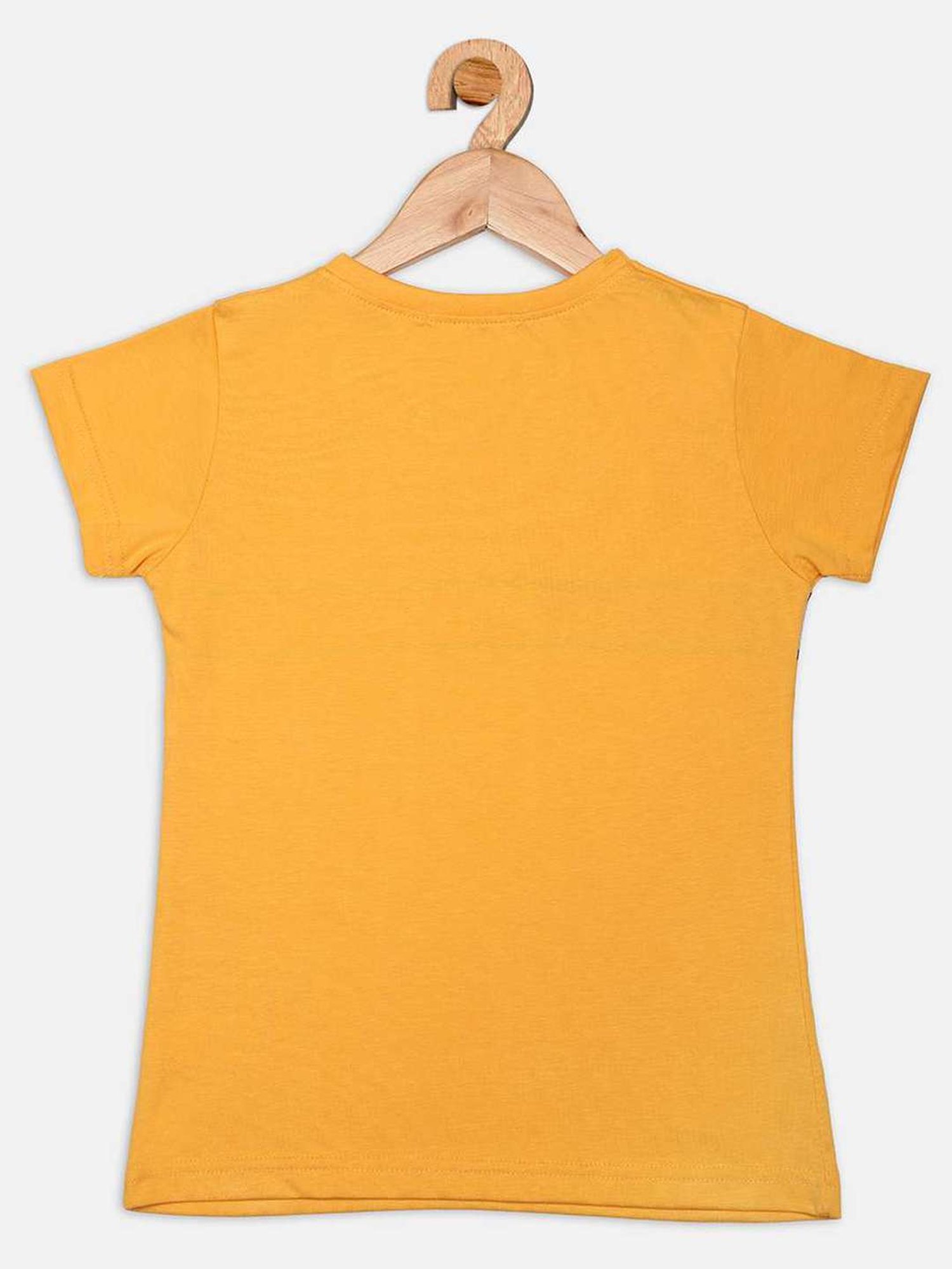 NINS MODA Kids Mustard Printed Top
