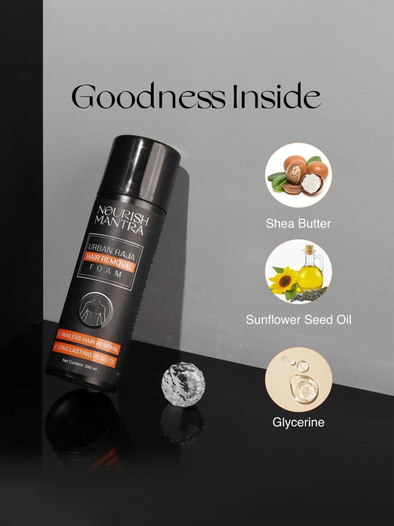 Nourish Mantra Urban Raja Foam Hair Removal - 200 ml