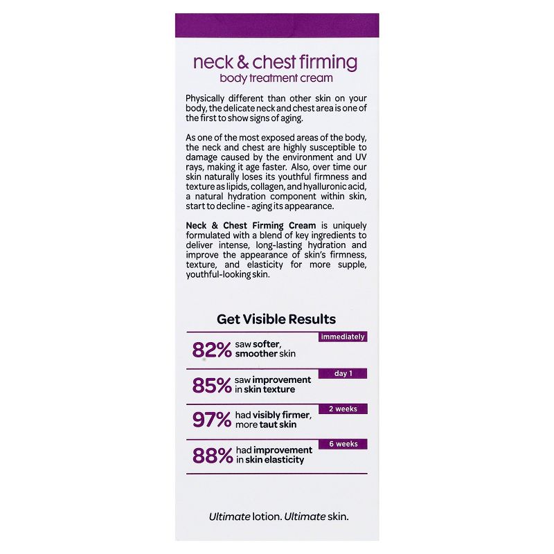 Unscented Gold Bond Ultimate Firming Neck and Chest Hand and Body Lotions - 2oz