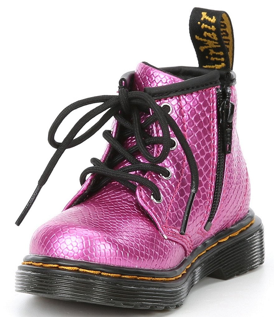 Dr. Martens Girls' 1460 Reptile Embossed Boots (Infant)