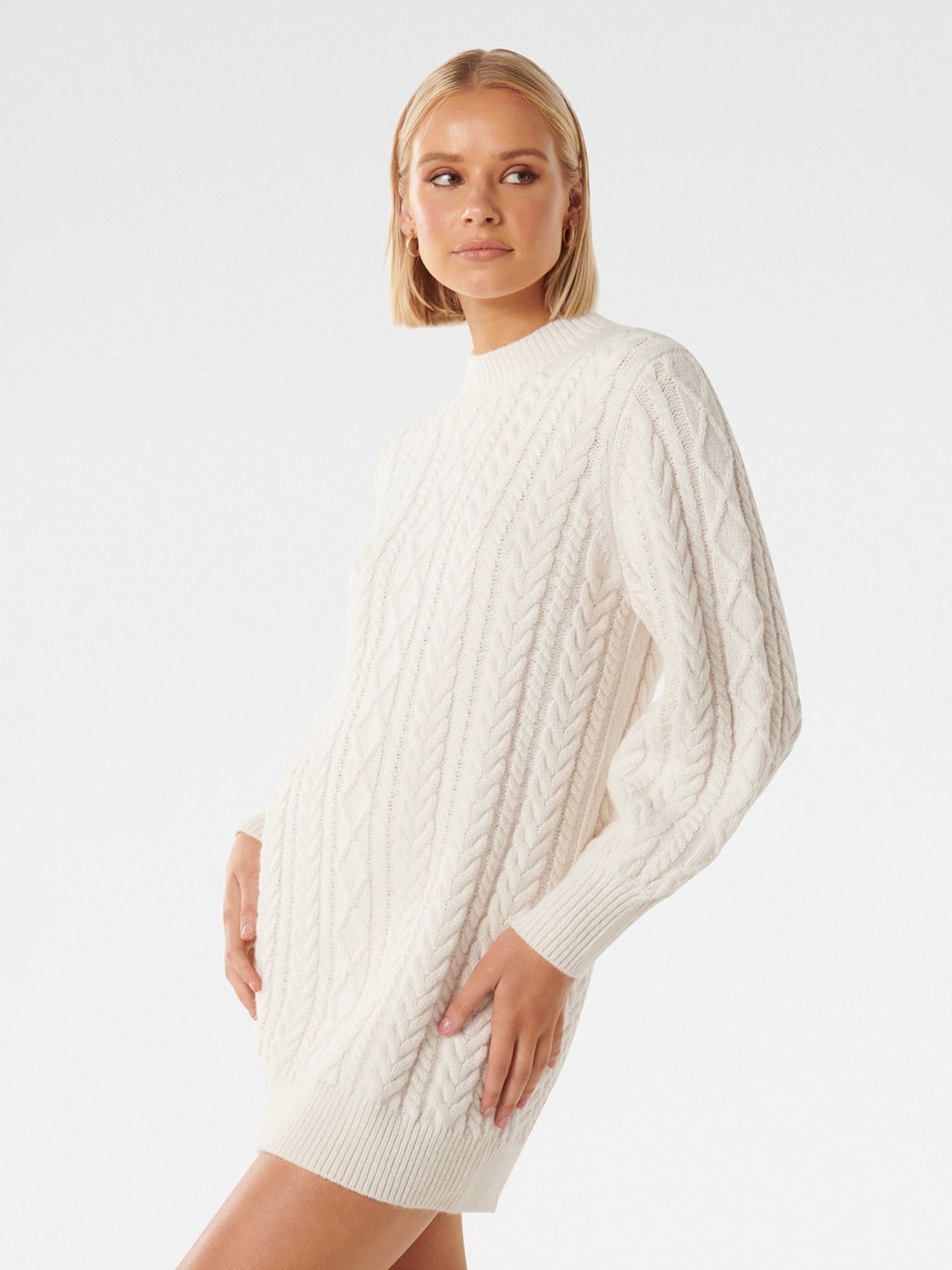 Forever New Harper Cable Jumper Knit Dress