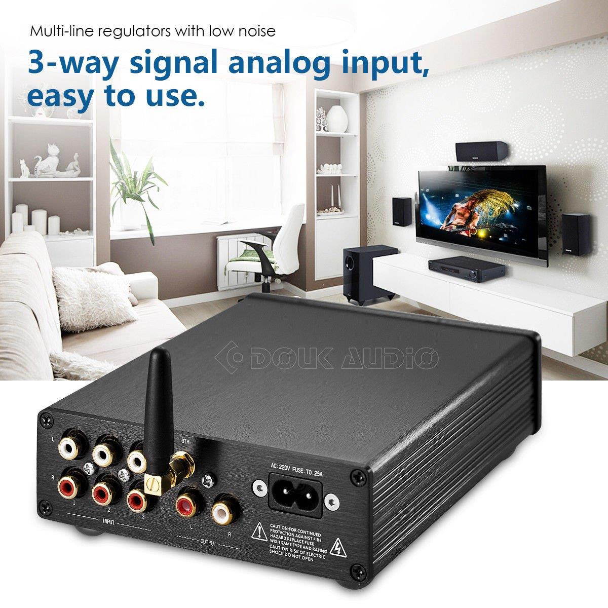 Nobsound PGA2310 Bluetooth 4.2 Audio Receiver Hi-Fi Preamplifier Remote Control