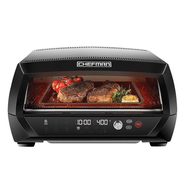 Chefman Conveyour Toaster Oven with Infrared Heating Technology - Black