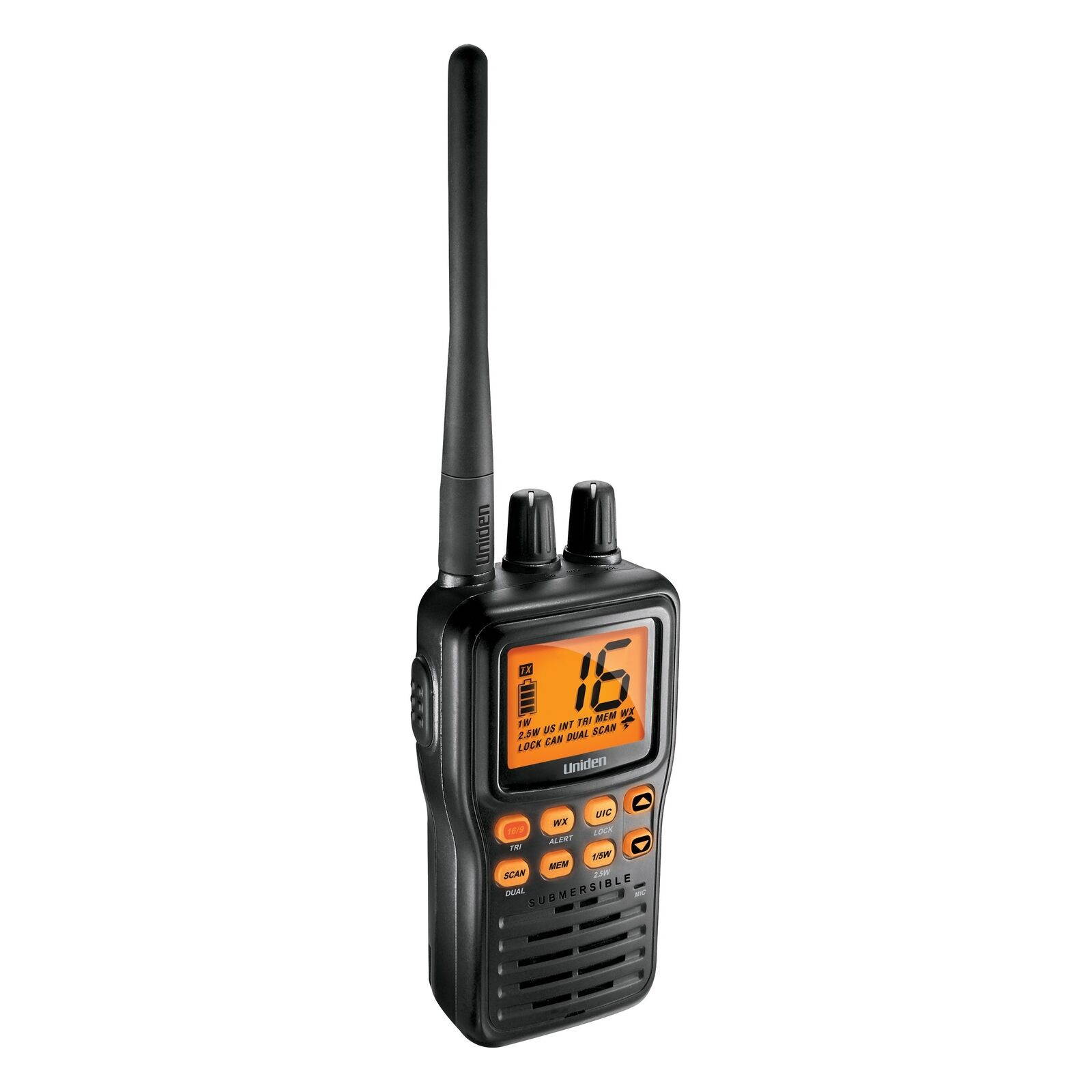 Uniden Mhs75 Compact Hand-held Jis8 Submersible Marine Radio