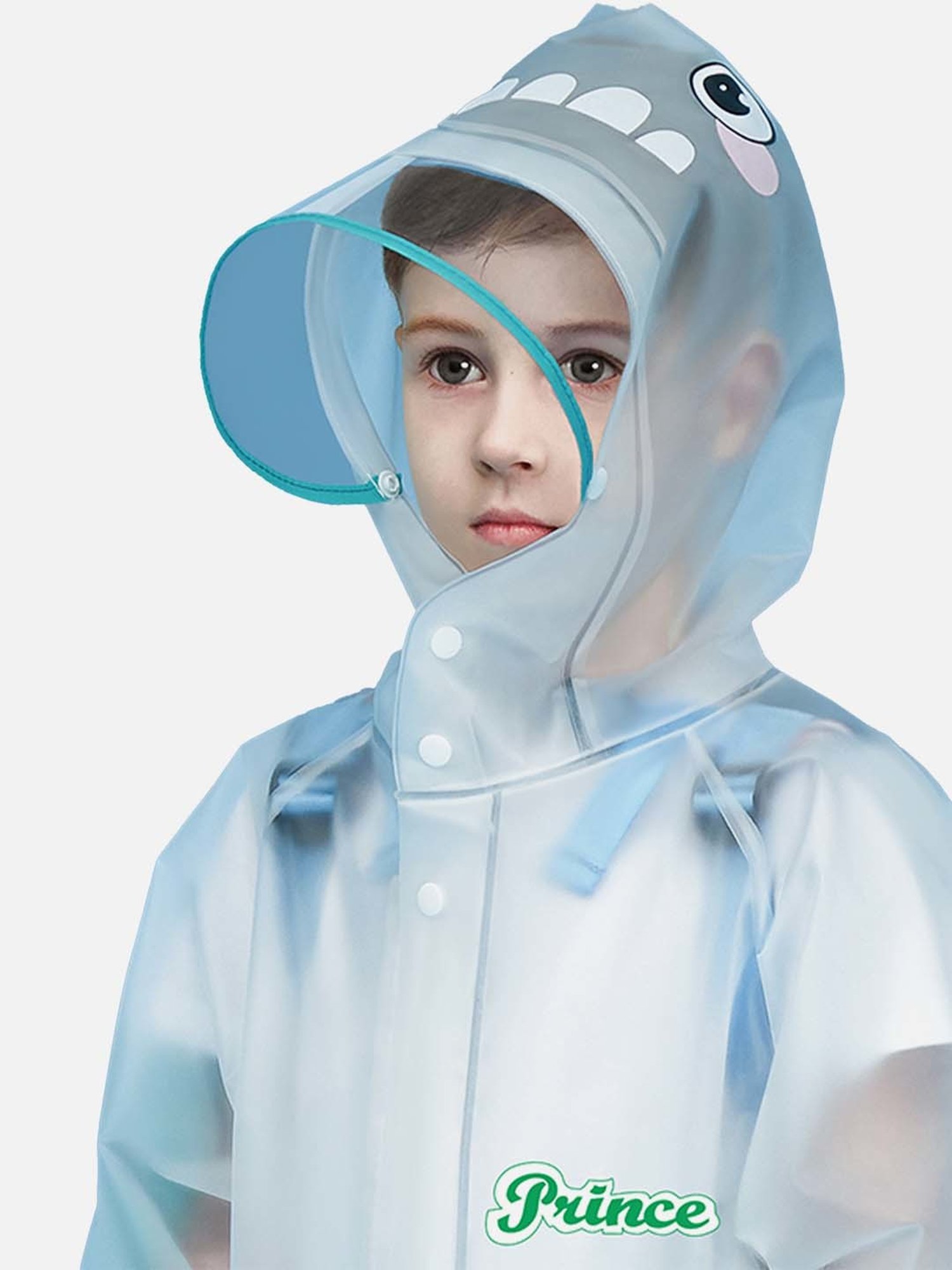 Little Surprise Box Kids Pink Printed Full Sleeves Raincoat