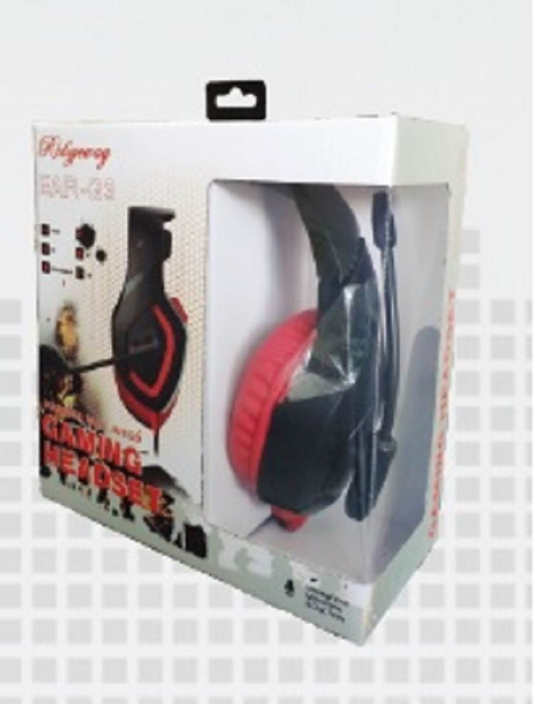 Ridgeway Red EAR-G3 Gaming Headset, PS4 Headset with 7.1 Surround Sound, Noise Canceling Over-Ear Headphones with Mic