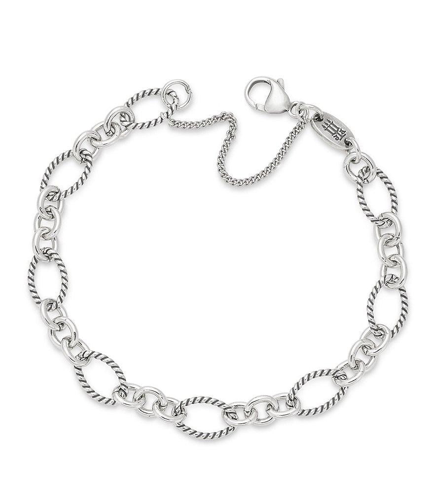 Barse Sterling Silver and Genuine Turquoise Detailed Cuff Bracelet