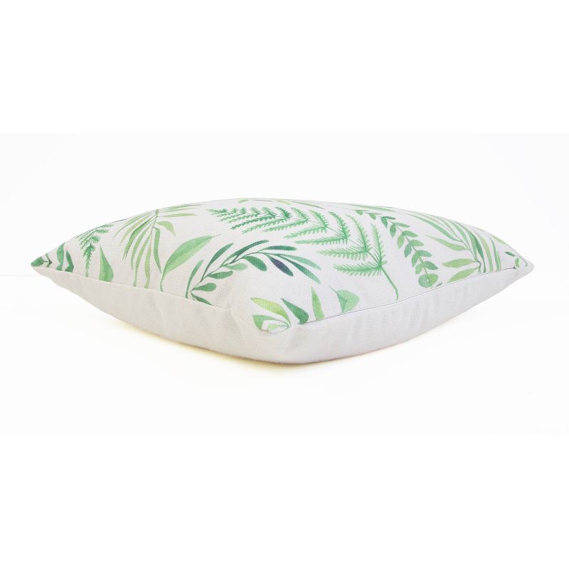 3pk Becca & Harris "Home" Botanical Pillow Set White/Green - Décor Therapy