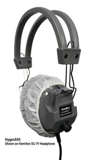 Hamilton Buhl HygenX Sanitary Headphone Covers for Over-Ear Headsets, 50 Pair