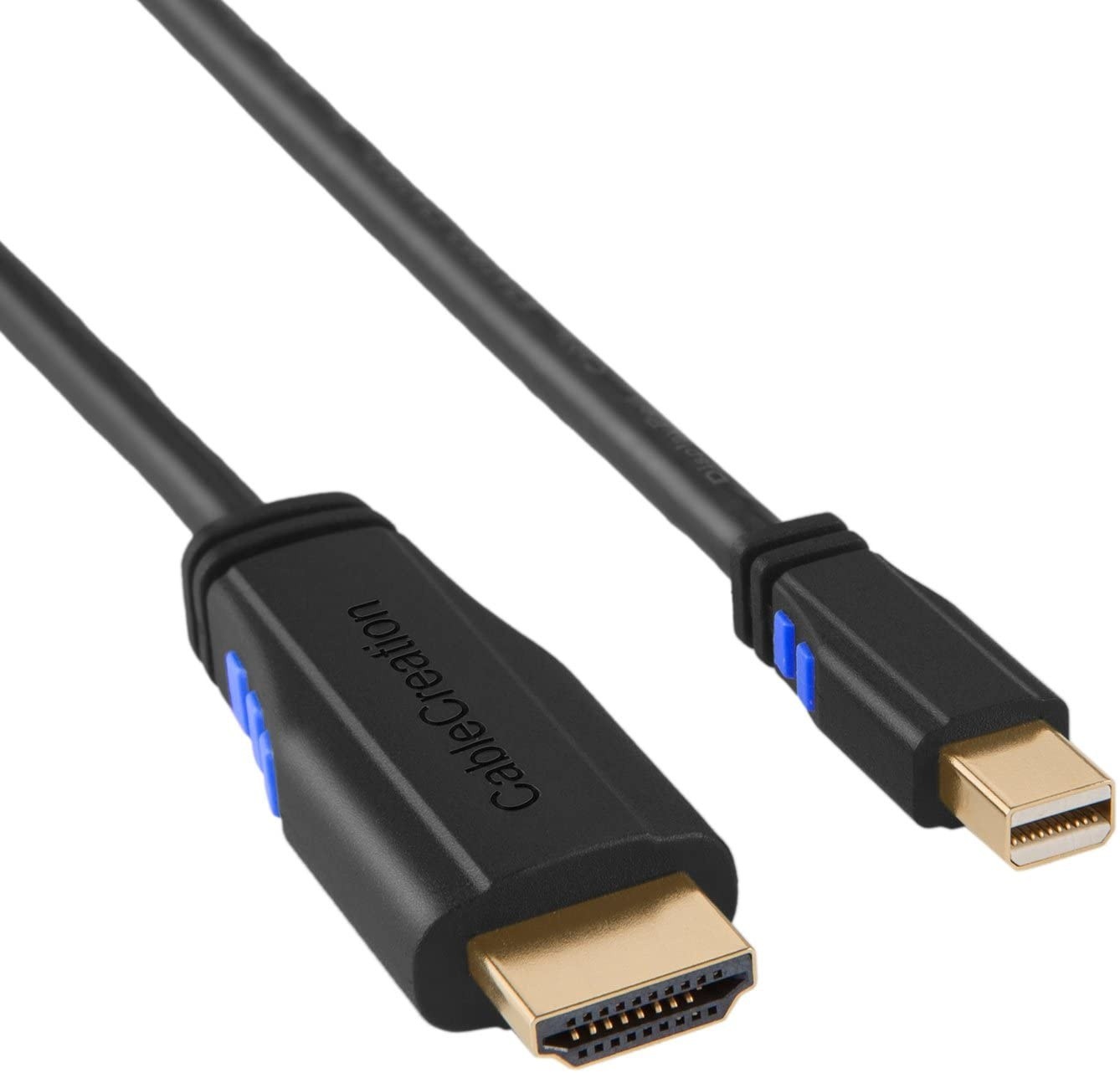 Mini DP to HDMI Cable 6FT CableCreation 4K Mini DisplayPort (Thunderbolt 2) to HDMI AV HDTV Adapter Compatible with MacBook iMac Surface Pro 6 Black1.8M