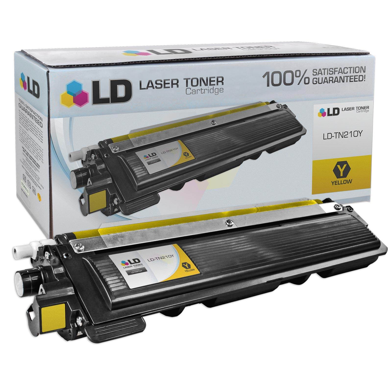 LD Compatible Brother TN210 Set of 5 HY Toner Cartridges: 2 TN210BK & 1 TN210C, TN210M, & TN210Y for DCP-9010CN, HL-3040CN, 3045CN, 3070CW, 3075CW, MFC-9010CN, 9120CN, 9125CN, 9320CN, 9320CW, 9325CW
