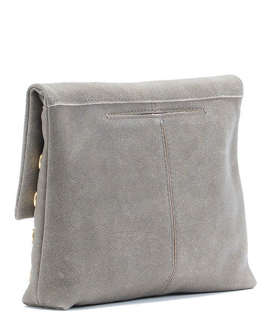 Hammitt VIP Studded Leather Fold-Over Zip Flap Medium Crossbody Bag