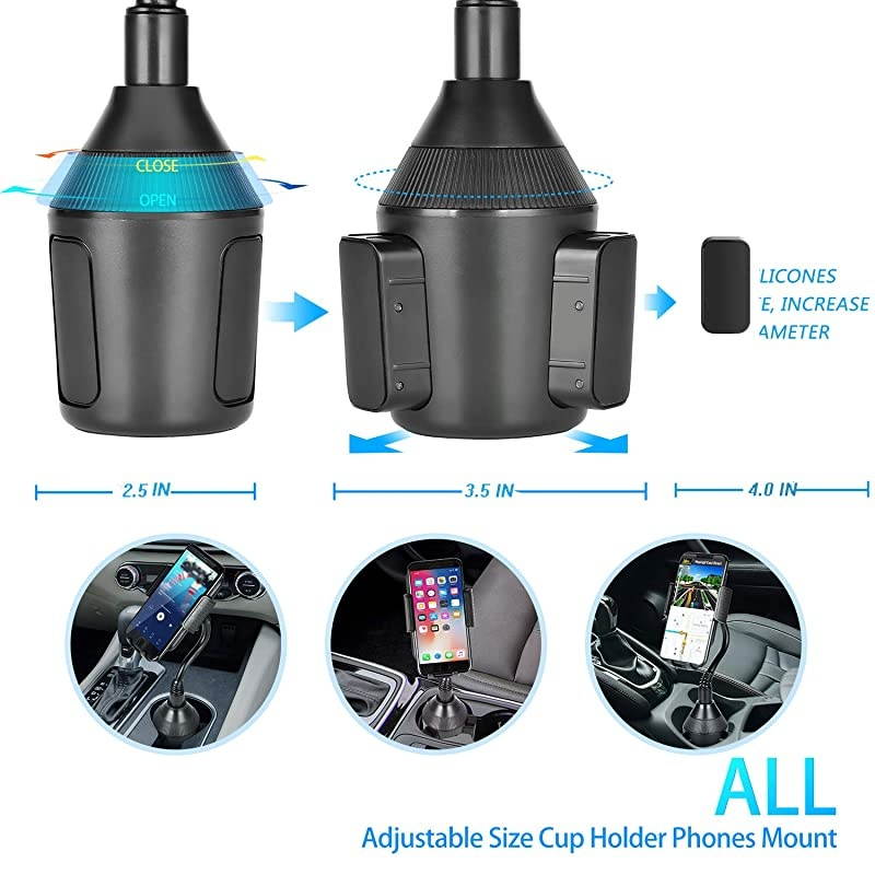 Holder Phone Mount Universal Adjustable Car Phone Holder Mount Automobile Gooseneck Holder Cradle Car Phone Mount for iPhone 12 Pro11XsMaxXXR87 Plus Samsung Galaxy Upgraded