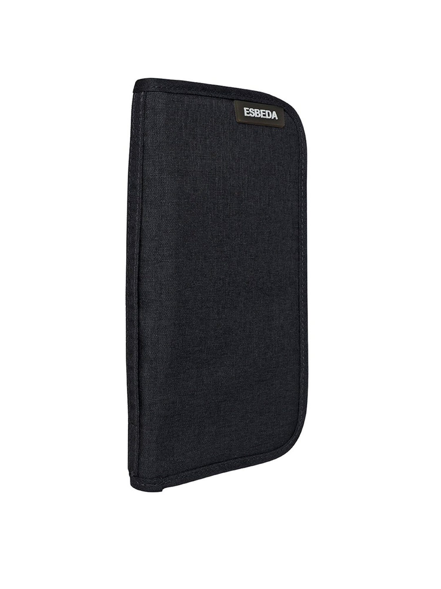 Esbeda Black Casual Nylon RFID Passport Wallet for Men