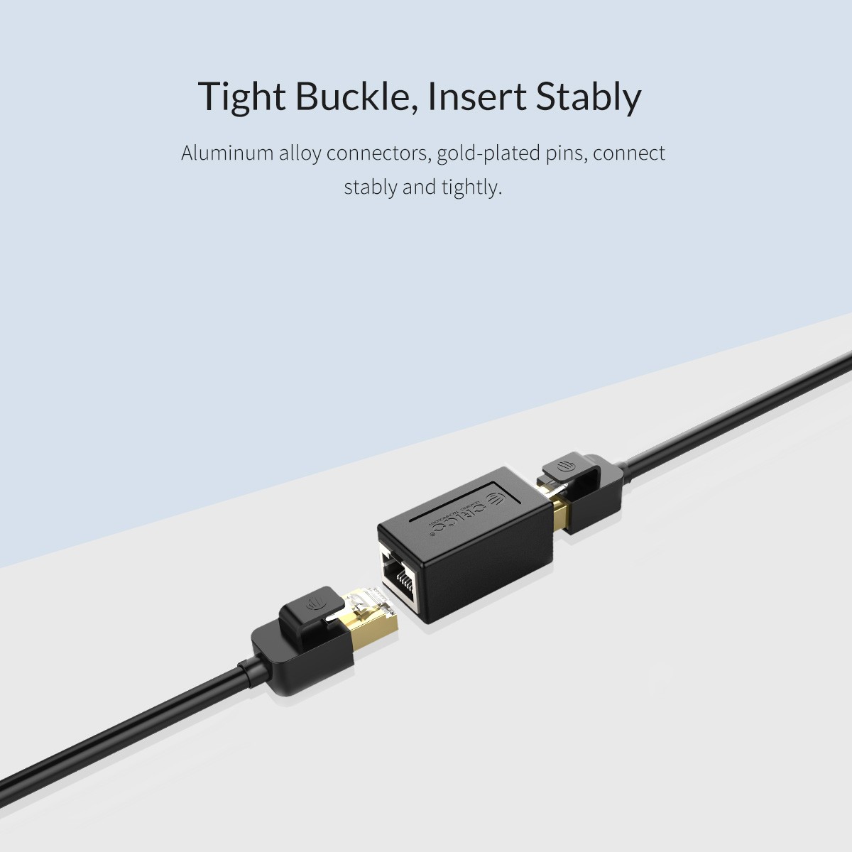 ORICO RJ45 Gigabit Network Adapter RJ45 Coupler ethernet Cable Coupler LAN Connector Up to 1000M, female to female