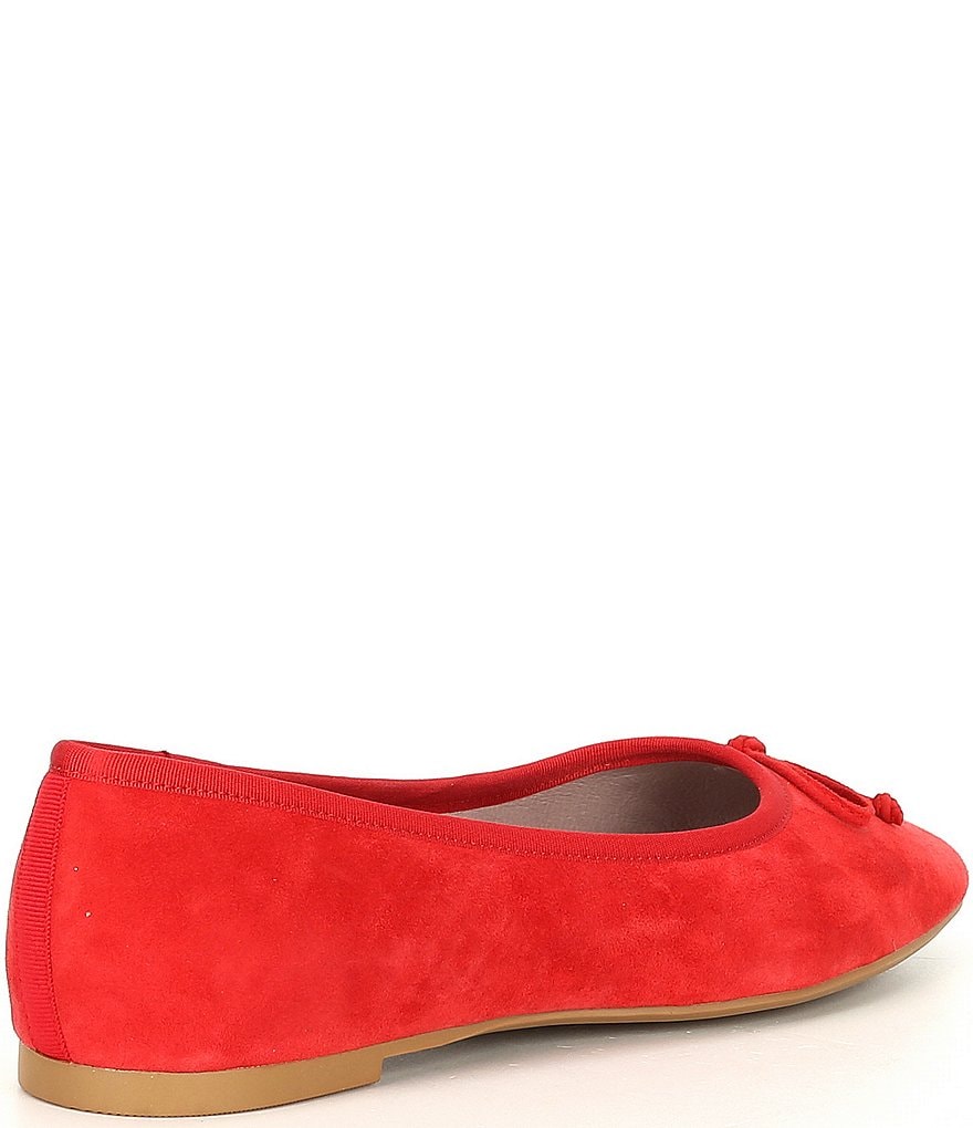Deltan Quinn Suede Square Toe Ballet Flats
