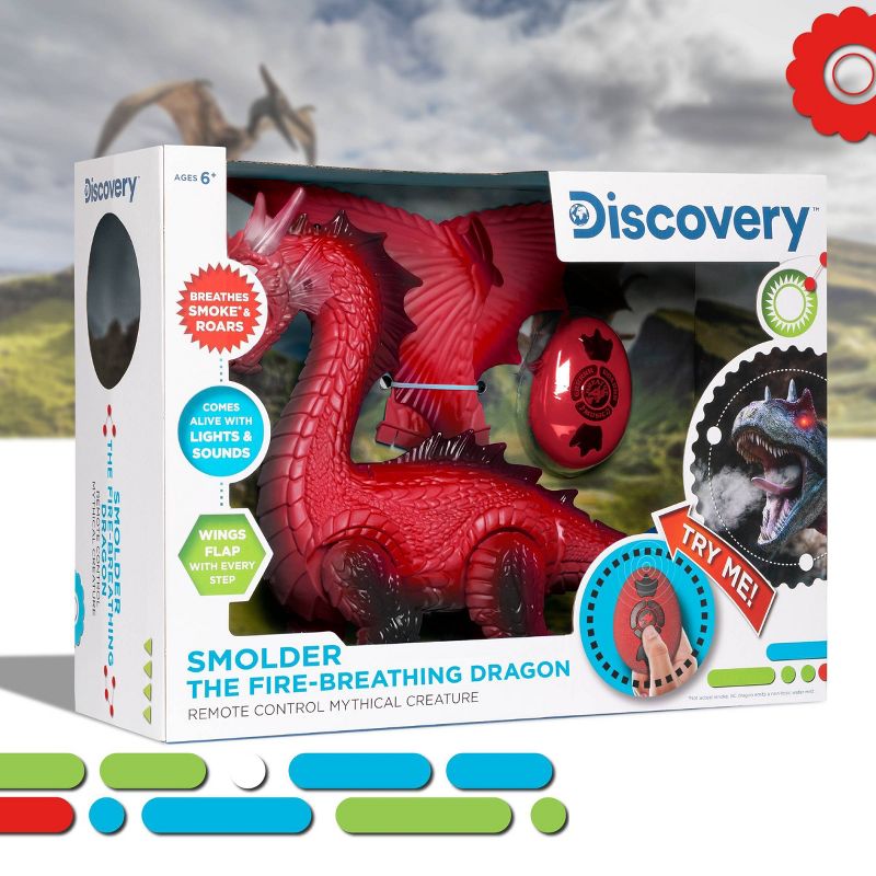 Discovery Kids Remote Control  Dragon - Smoke Red