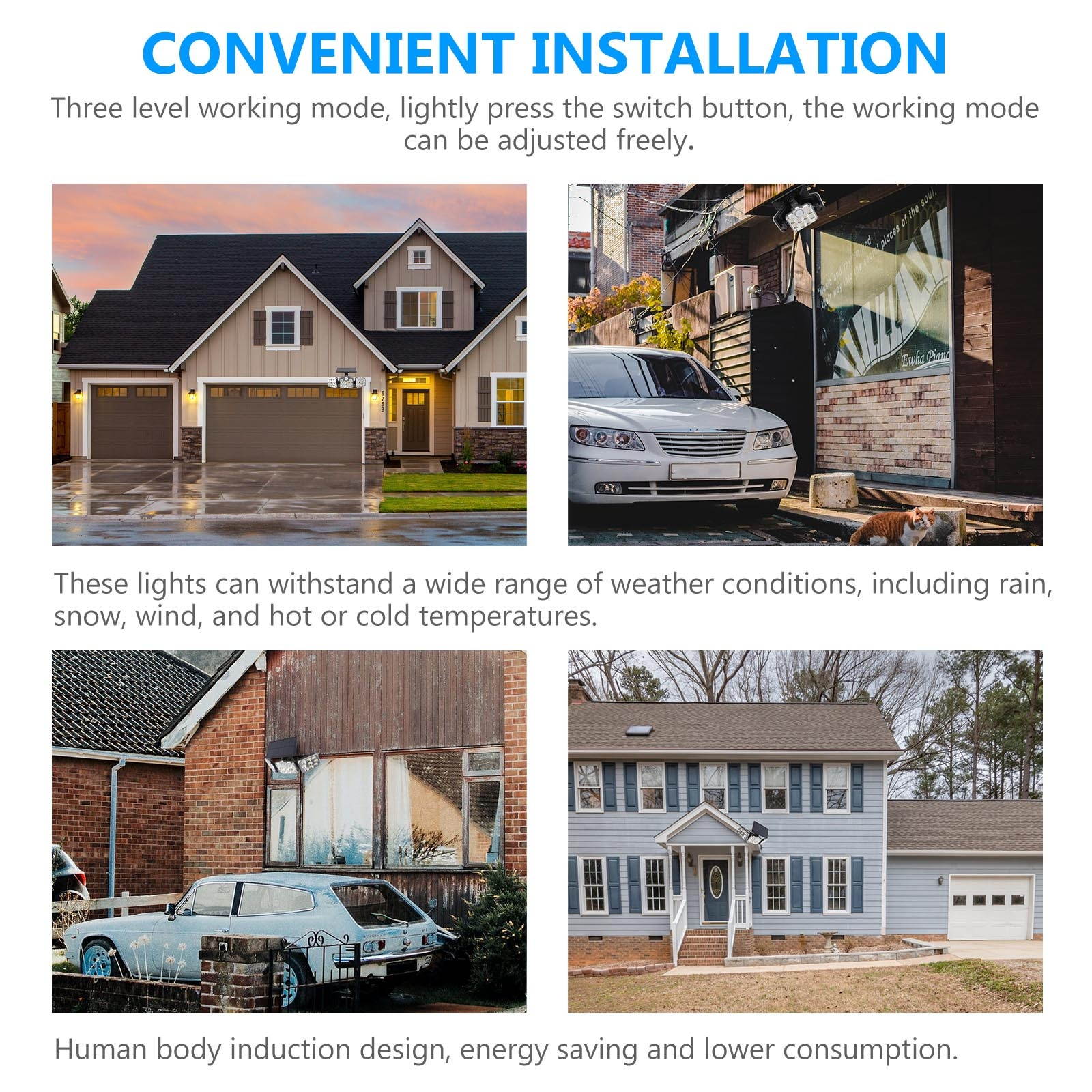 1Pc Waterproof Intelligence Wall Light Wall Light Wall Lamp Solar Light for Home Street Yard