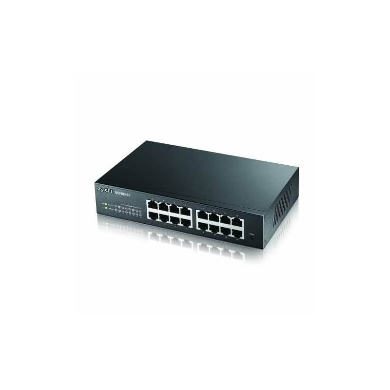 16 Port Gigabit Switch Easy Smart Managed Compact Rackmount Fanless GS190016