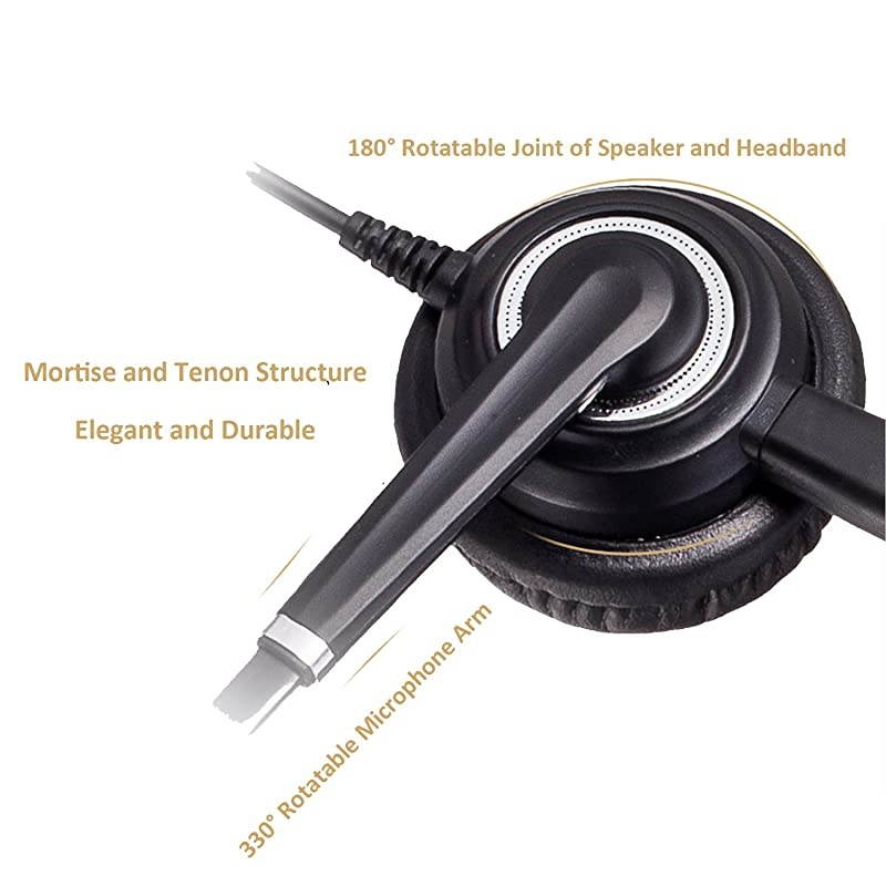 Cisco Headset with Noise Cancelling Microphone Telephone Headset for Cisco Office Phones 6921 7821 7861 7940 7941G 7942G 7945G 7960G 7961G 7962G 7965G 7970 7971G 7975G 8811 8851 8865 9971 etc