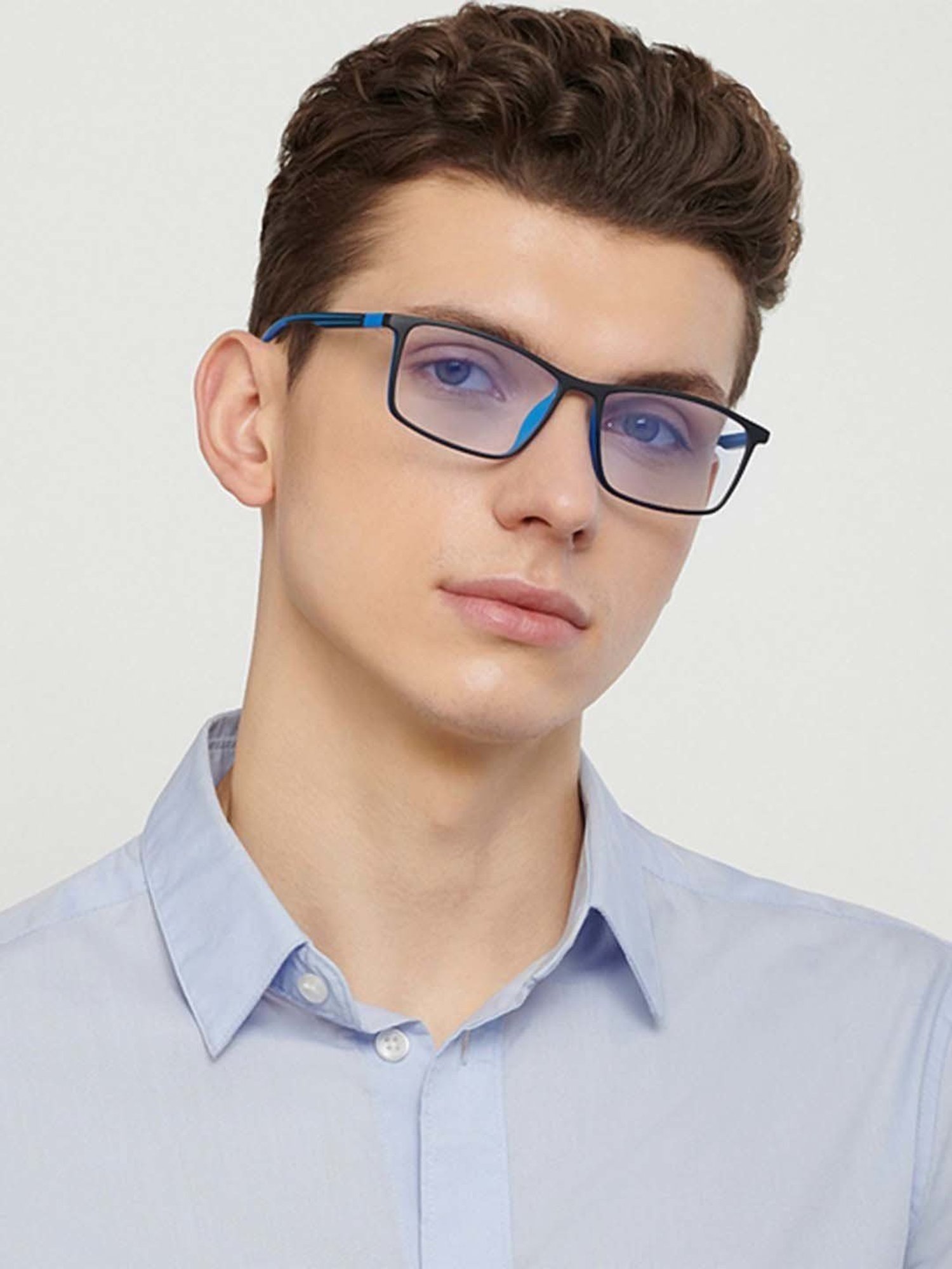 Lenskart Blu LB E14255 Jet Black Full Rim Rectangular Computer Glasses