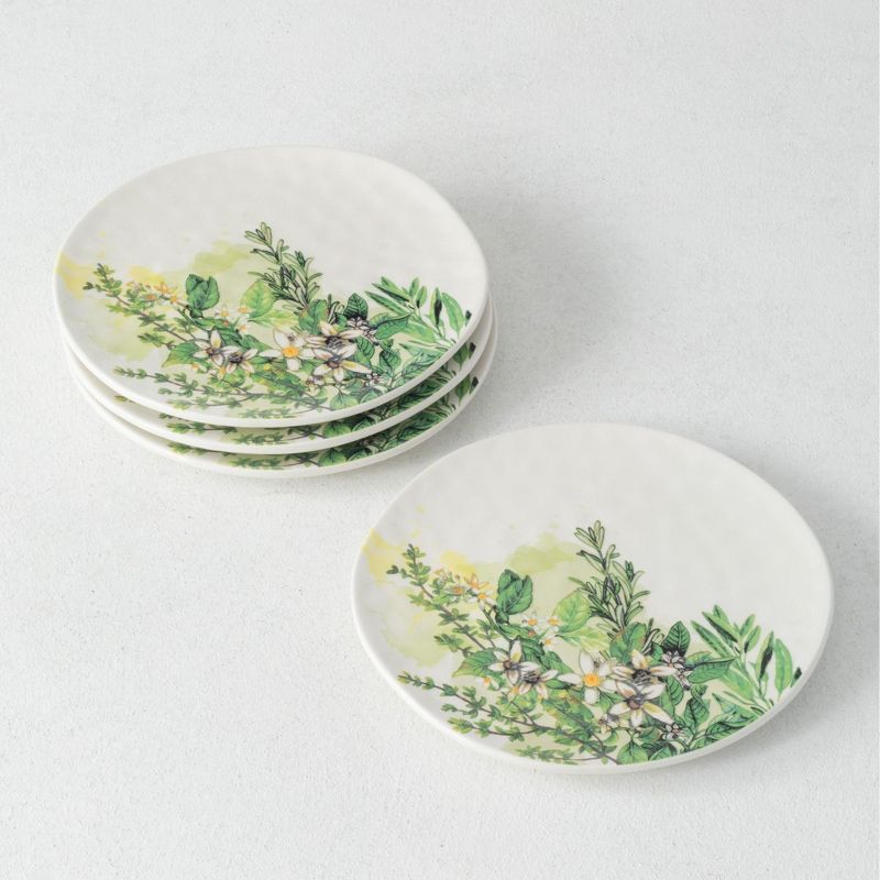 Sullivans Set Of 4 Hill Country Dolomite Plates 0.75"H Green