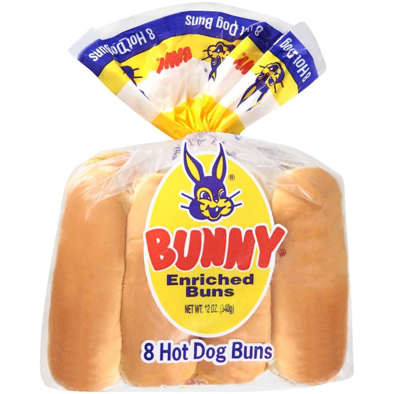 Bunny Hot Dog Buns - 12oz/8ct