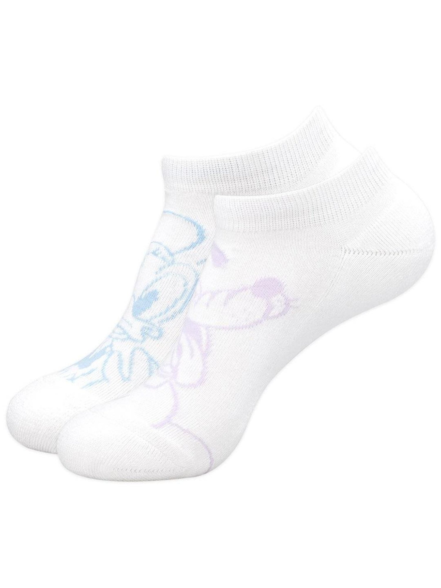 BALENZIA White Cartoon Socks (Pack of 2)