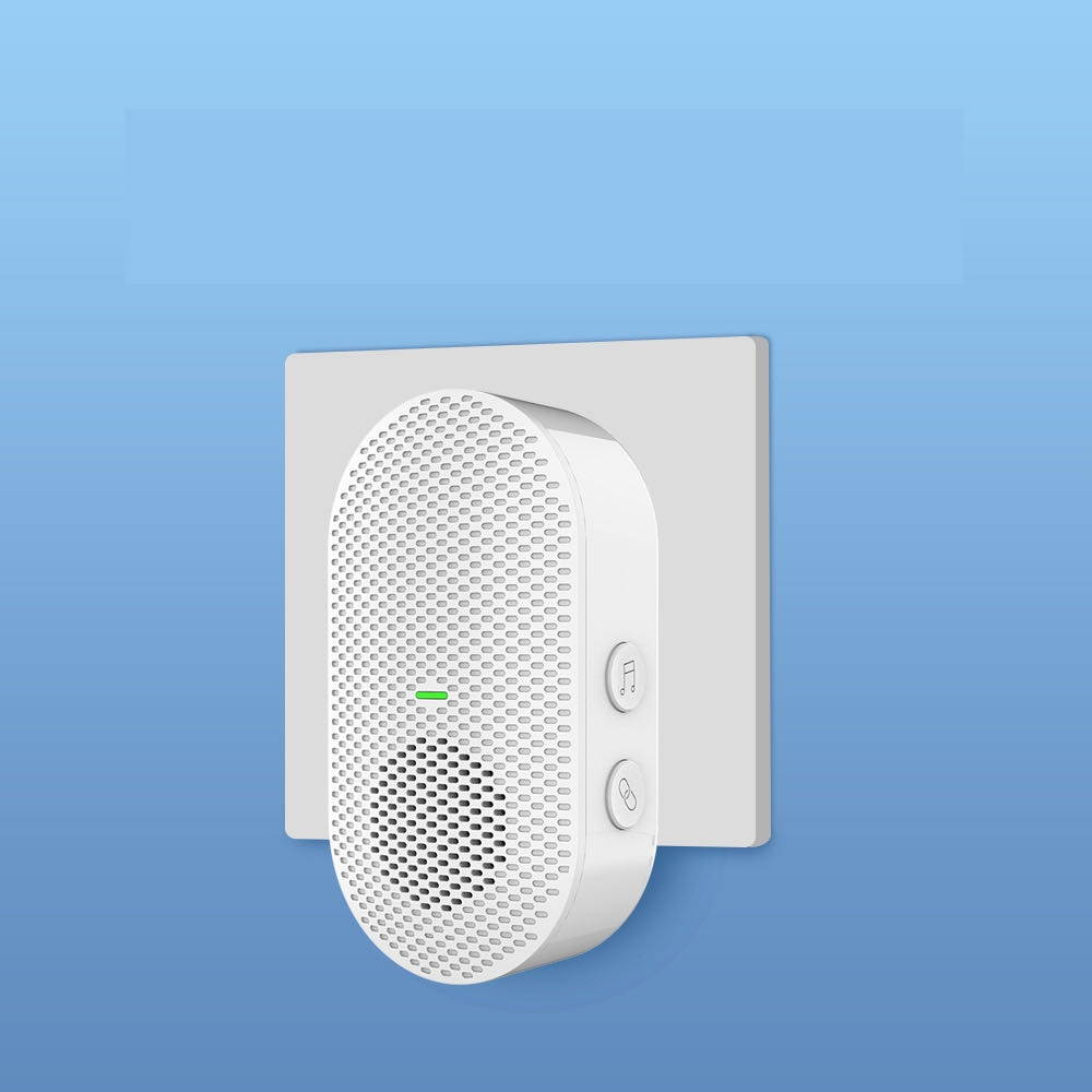 Wireless Doorbell Chime Home Security Wireless Intercom Doorbell Transmitter with 50 Music Modes for Video Door Bell