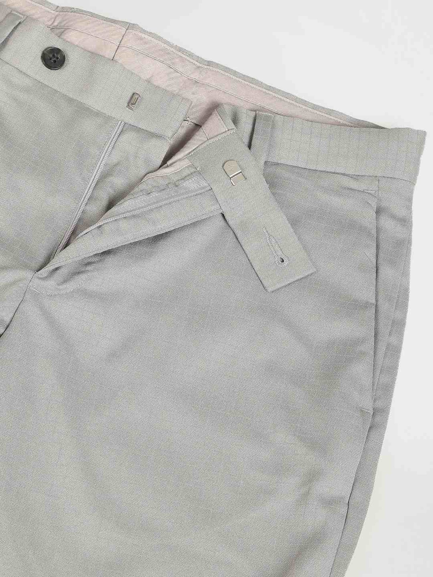 Arrow Grey Regular Fit Checks Trousers