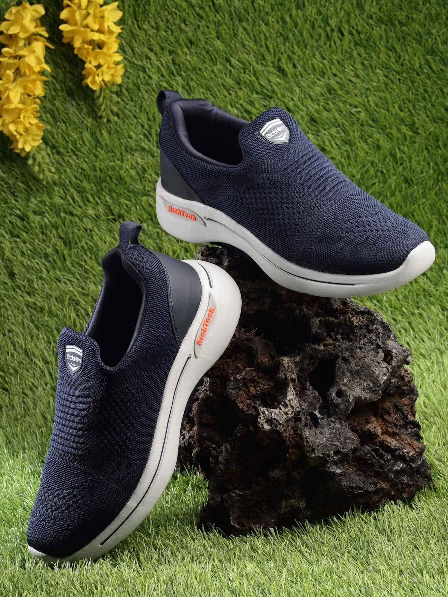 Action Men's Navy Running Shoes