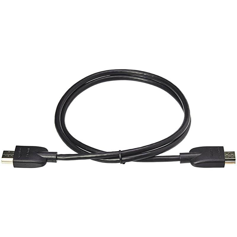 Flexible and Durable Premium HDMI Cable Supports Ethernet 3D 4K HDR and ARC 4K60Hz 18Gbps 3 Foot Black