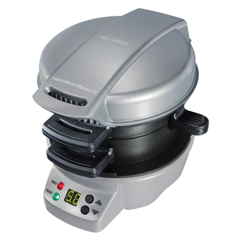 Hamilton Beach Breakfast Sandwich Maker with Timer - Dark Gray 25478