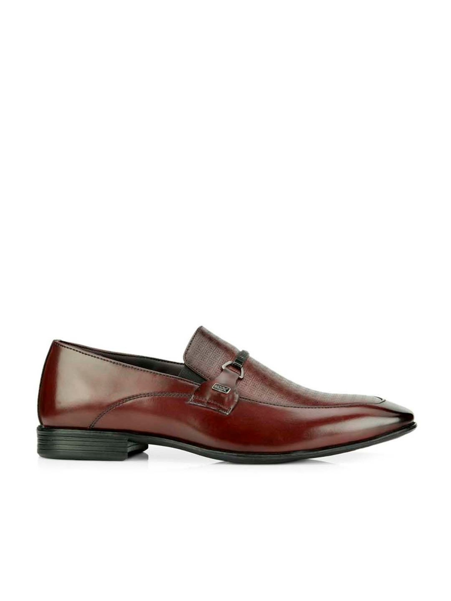 ID Men's Wine Formal Loafers