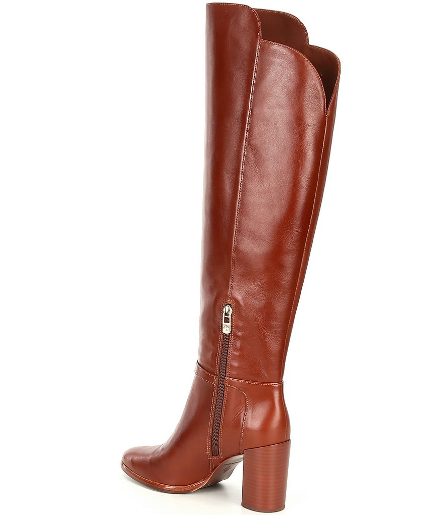 Antonio Melani Malindah Leather Block Heel Dress Boots