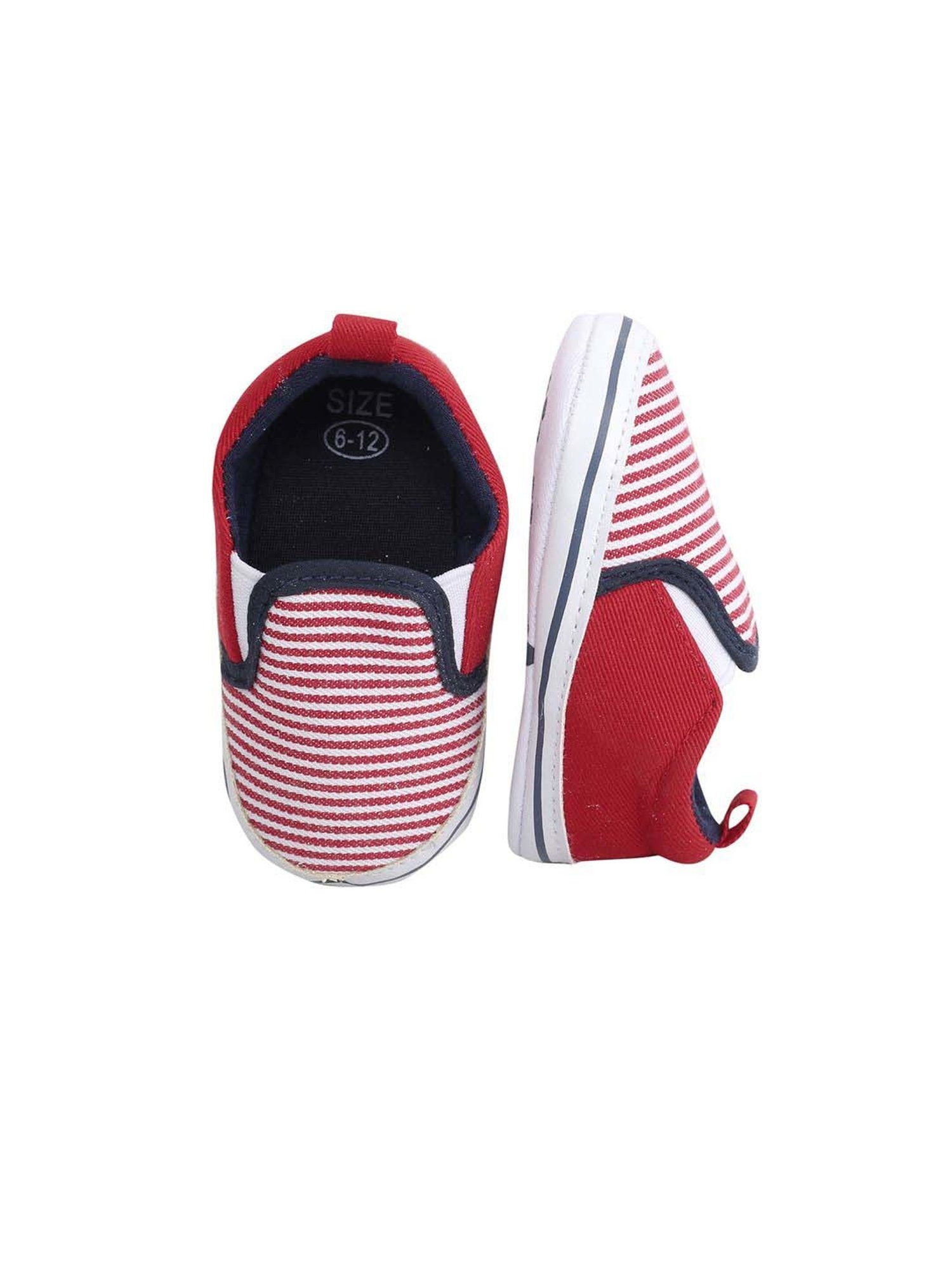 Baby Moo Kids Red & Blue Casual Booties