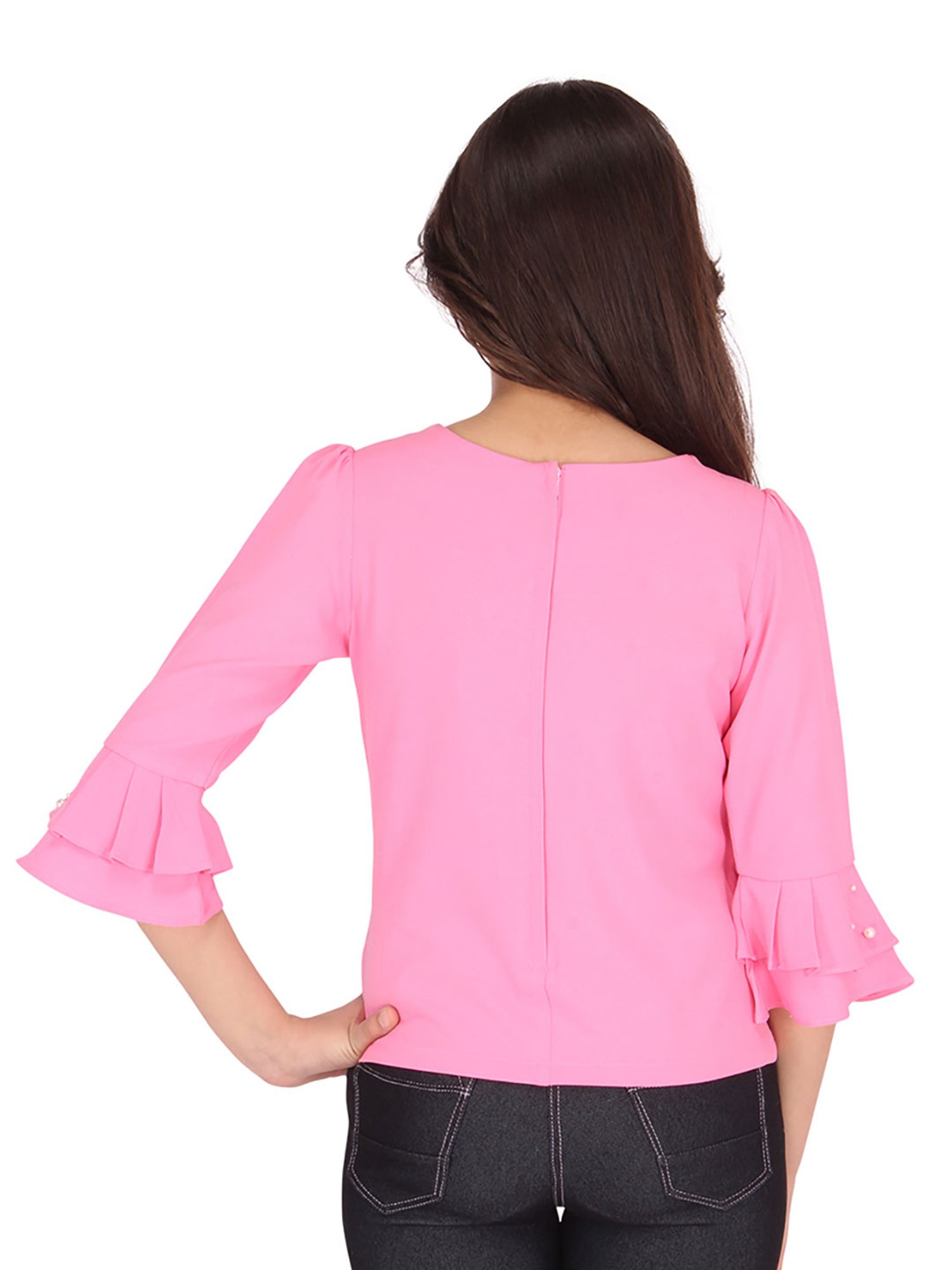 Cutecumber Kids Pink Applique Top